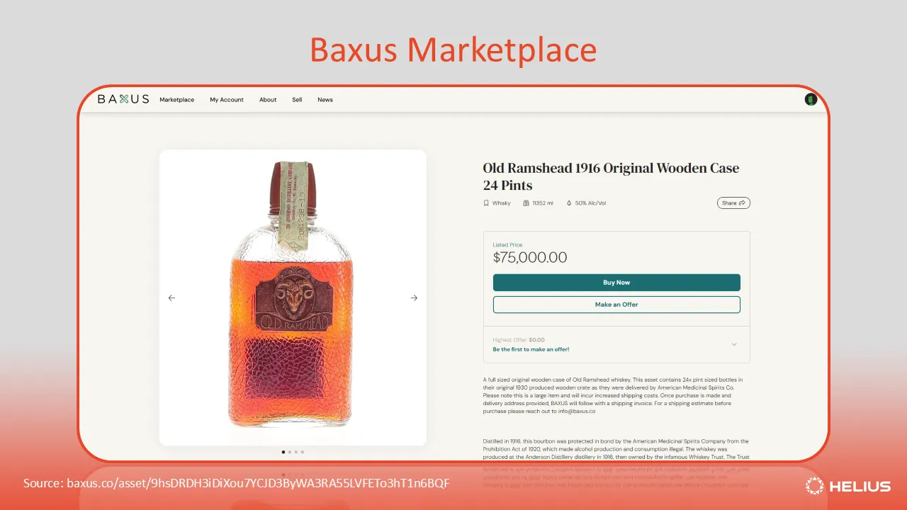 Baxus marketplace